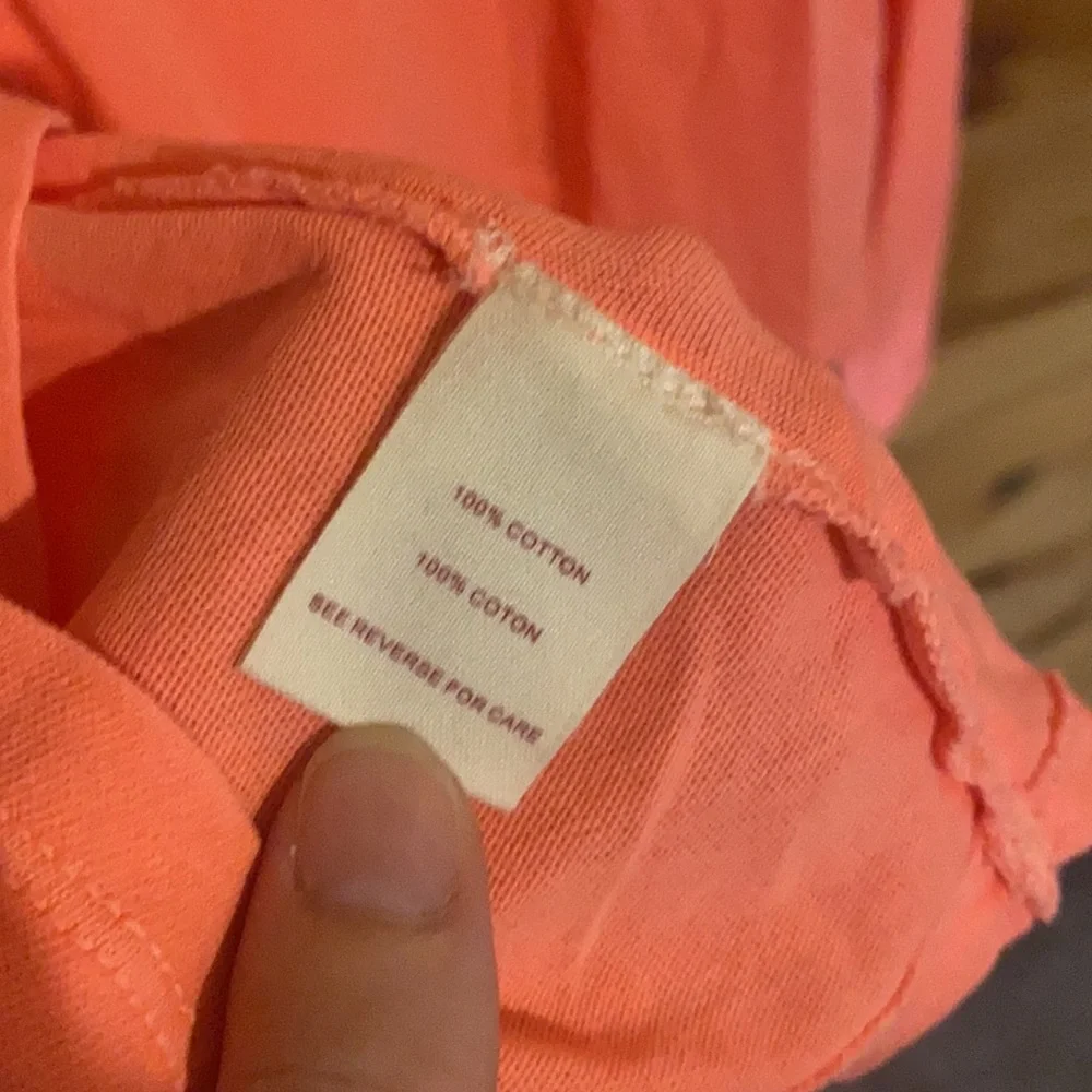 Free people neon Orange open back flowy top